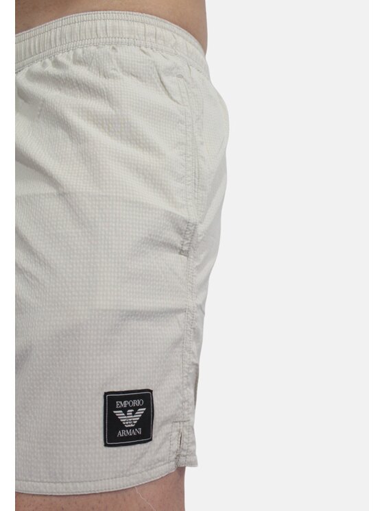 Emporio Armani Emporio Armani Costume da bagno costume - Emporio Armani - seersucker Black label Beige Regular Fit