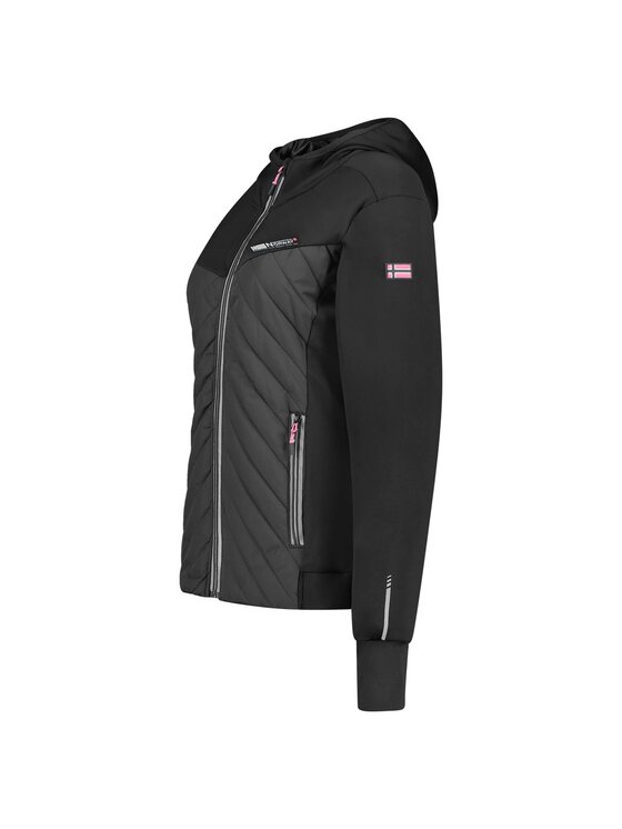 Geographical Norway Geographical Norway Kurtka softshell WY3256F/GN/Black / Pink Czarny Regular Fit