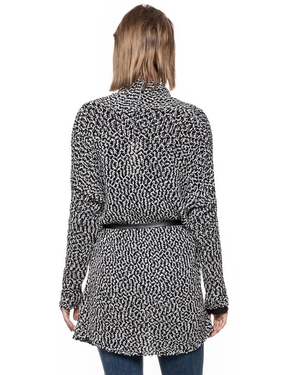Tom Tailor Tom Tailor Sweter TOM TAILOR TWO COLORED CARDOGAN Biały Regular Fit