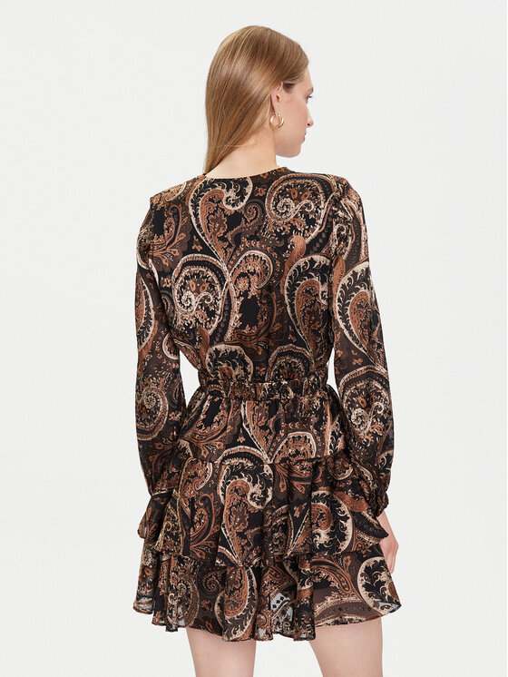 Guess Guess Igapäevane kleit W5BK53 W2770 Pruun Regular Fit