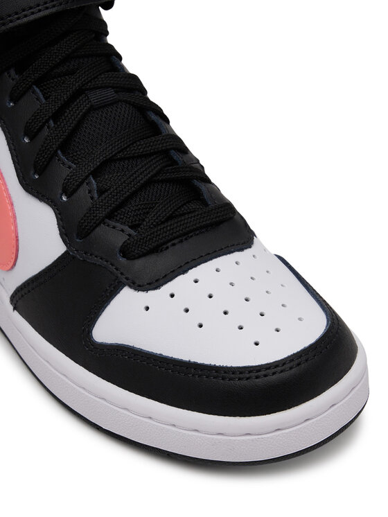 Nike Nike Сникърси Court Borough Mid 2 (GS) CD7782 Черен