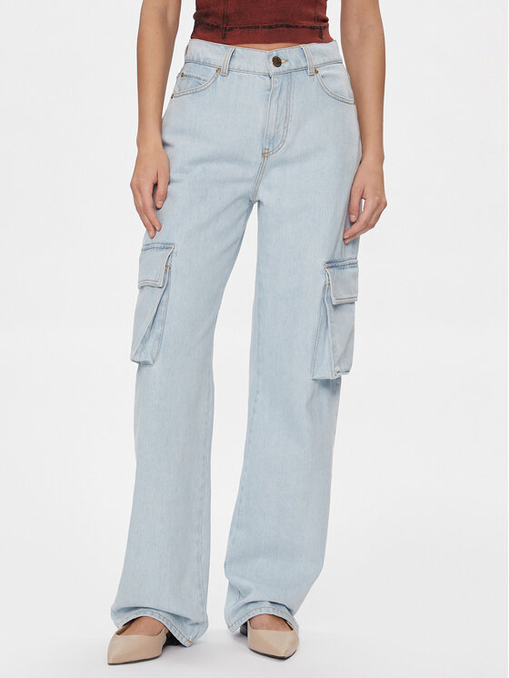 PINKO Pinko Traperice Caty 102942 A1MV Svijetloplava Cargo Fit