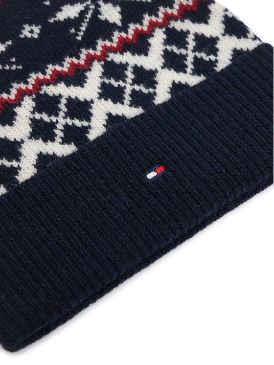 Tommy Hilfiger Tommy Hilfiger Müts Th Flag Fairisle AM0AM14860 Tumesinine
