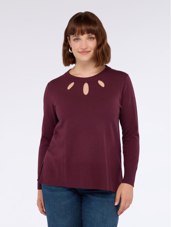 Fiorella Rubino Fiorella Rubino Maglione M666L008040N036 Bordeaux Regular Fit