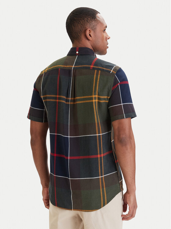 Barbour Barbour Košeľa Douglas MSH5077TN11 Tmavo zelená Regular Fit