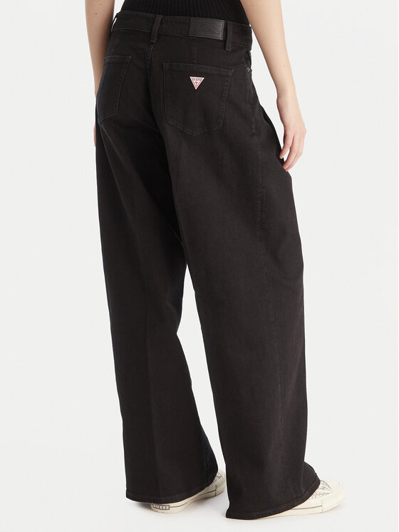 Guess Jeans Guess Jeans Jeansy W5BA2U D0141 Czarny Wide Leg