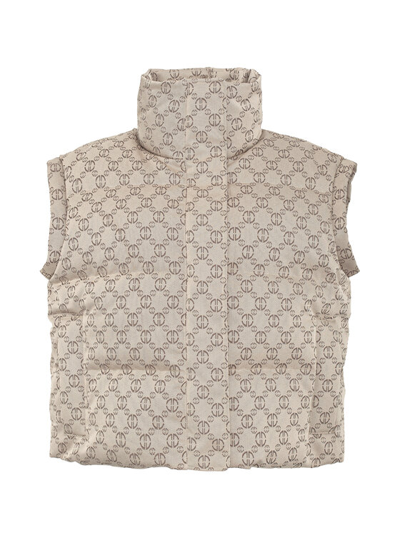 Magda Matyja Magda Matyja Bezrękawnik ASPEN VEST BEIGE Beżowy Comfortable Fit