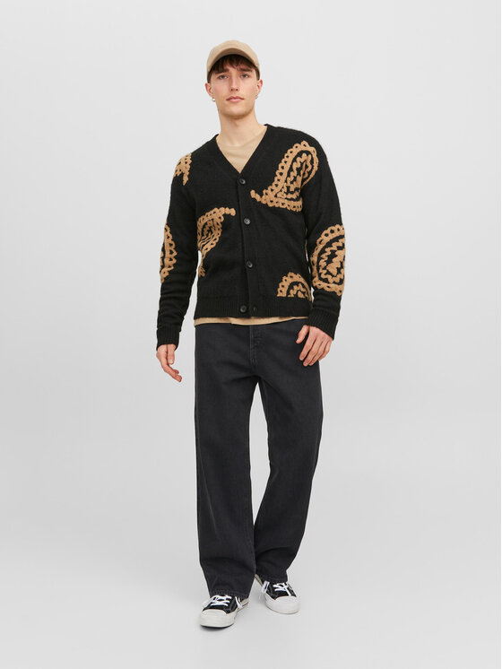 Jack & Jones Jack & Jones Farmer Alex 12236089 Fekete Baggy Fit