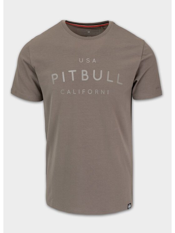PITBULL PITBULL T-Shirt USA CAL Brązowy jasny Regular Fit