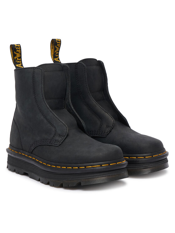 Dr. Martens Dr. Martens Polokozačky Zebzag Laceless Black Wyoming DM42653001 Černá