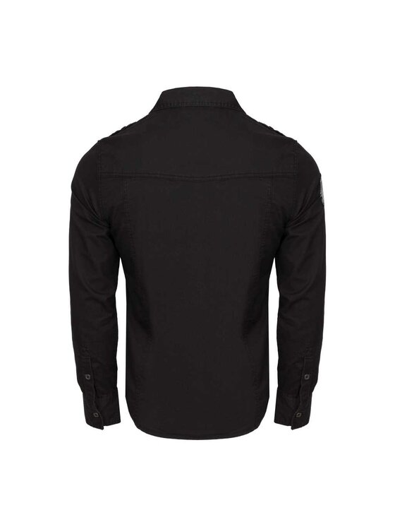 Brandit Brandit Koszula 4023.2.L Czarny Regular Fit
