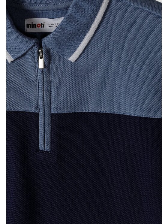 minoti minoti Komplet t-shirt i spodenki 29POLO253 Niebieski Regular Fit