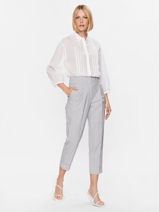 Peserico Peserico Hlače P04816V Siva Regular Fit