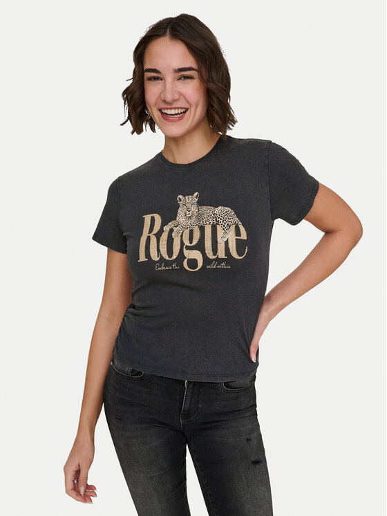 ONLY ONLY T-Shirt Lucy 15346760 Μαύρο Regular Fit