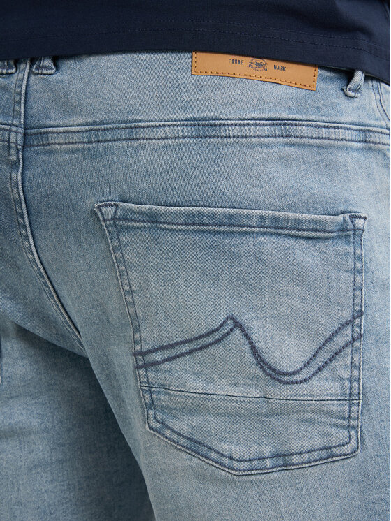Petrol Industries Petrol Industries Pantaloni scurți de blugi M-1050-SHO002 Albastru Regular Fit