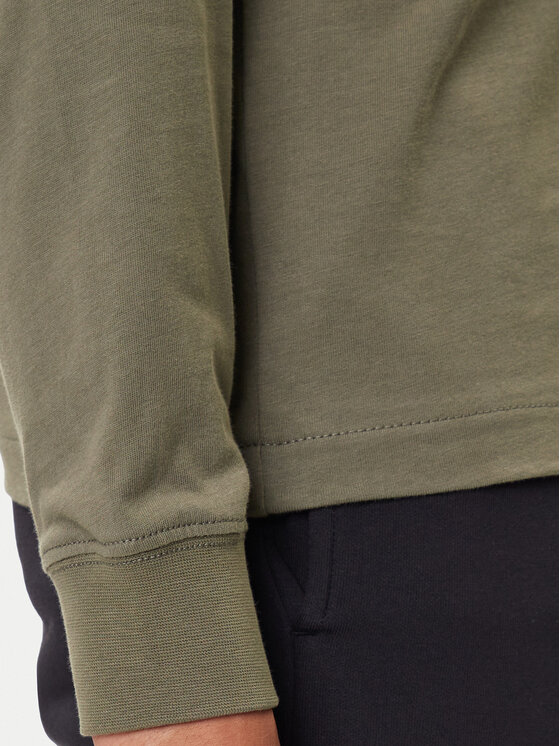 Napapijri Napapijri Hosszú ujjú S-Box Logo NP0A4I3M Khaki Regular Fit