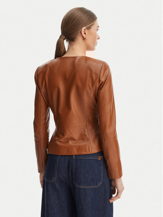 Marciano Guess Marciano Guess Lederjacke G6GL02 L0083 Braun Regular Fit