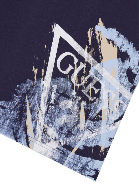 Guess Guess T-Shirt L6RI14 K8HM4 Dunkelblau Regular Fit