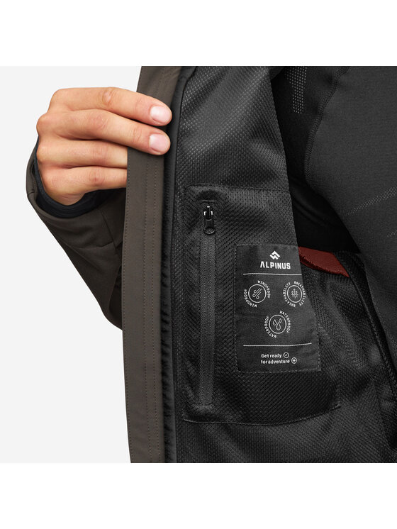 Alpinus Alpinus Kurtka softshell Roignais Brązowy Regular Fit