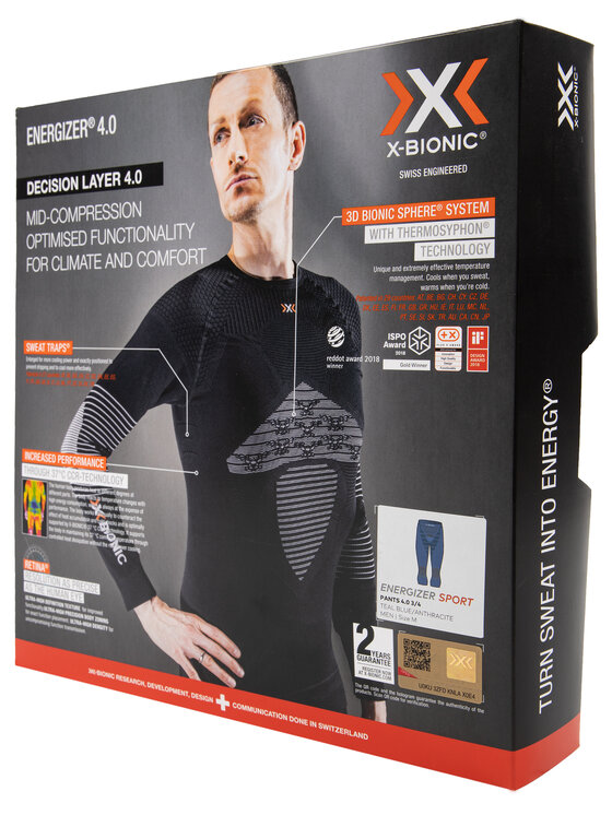 X-Bionic X-Bionic Termoaktiivne aluspesu alumine osa Energizer 4.0 NGYP07W19M Sinine Slim Fit