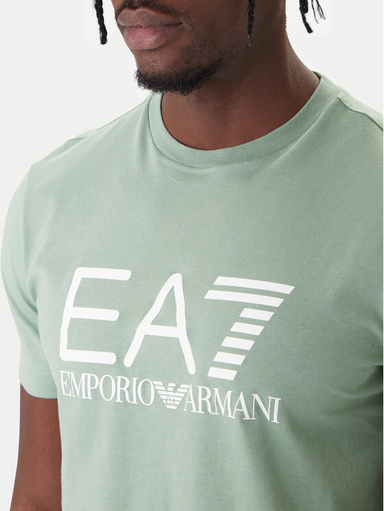 EA7 Emporio Armani EA7 Emporio Armani T-shirt 7M001412 AF22264 U7243 Zelena Regular Fit