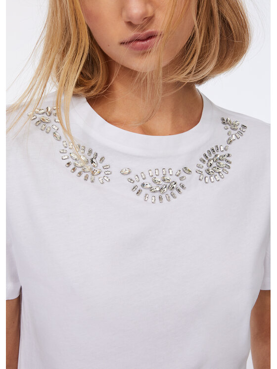 Liu Jo Liu Jo T-shirt MF5344J6308L9018 Bianco Regular Fit