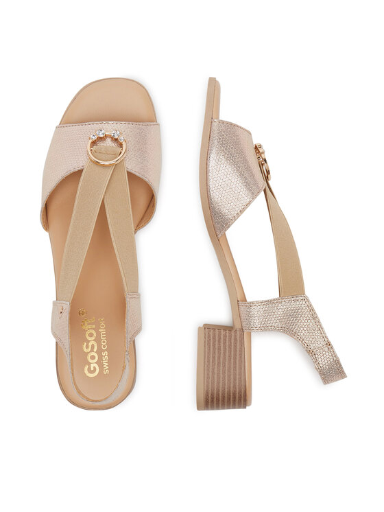 Go Soft Go Soft Sandály RST-6088-05 Zlatá