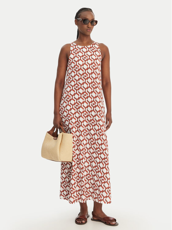 Max Mara Beachwear Max Mara Beachwear Лятна рокля Paste 2616621069 Меден Regular Fit