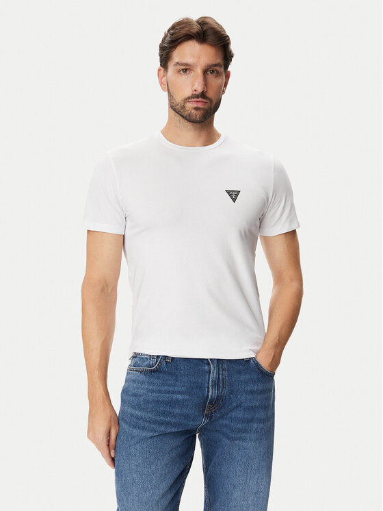 Guess Guess T-Shirt U6BM01 K5385 Weiß Regular Fit