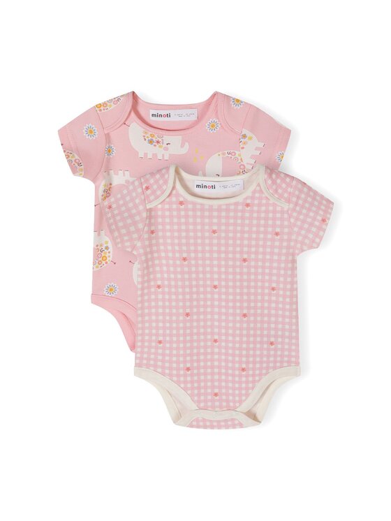 Body, rozmiar 56/62, Różowe, 24babypack33