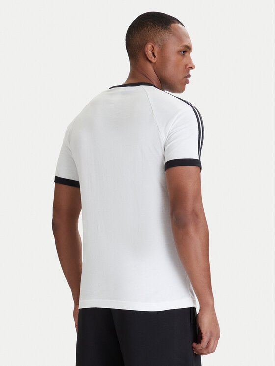 adidas adidas T-Shirt 3-Stripes Ringer KF0418 Bílá Slim Fit