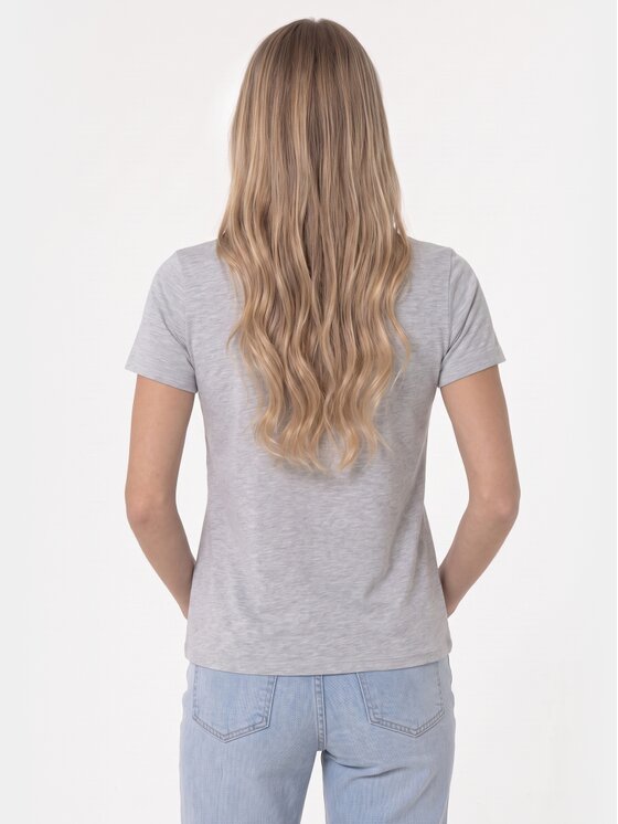 BASICLO BASICLO T-Shirt BSL-004-20 Szary Regular Fit