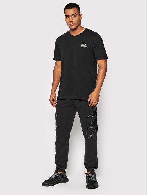 adidas adidas T-Shirt Essentials FeelComfy Sport Inspired HE1817 Czarny Regular Fit
