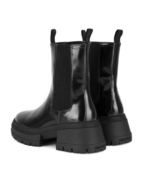 Nine West Nine West Kotníková obuv s elastickým prvkem WFA3033-8 Černá