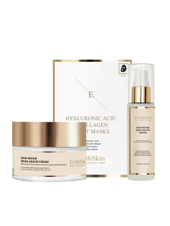 Erthskin London Erthskin London Snail Repair Krem + Serum + Maska Kolagenowa Krem na dzień i na noc