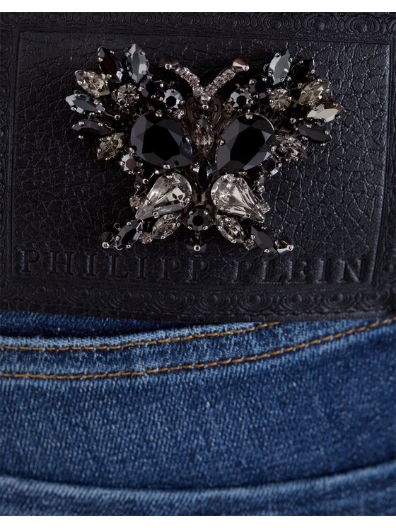 PHILIPP PLEIN PHILIPP PLEIN Džegínsy 30782 Modrá Jegging Fit