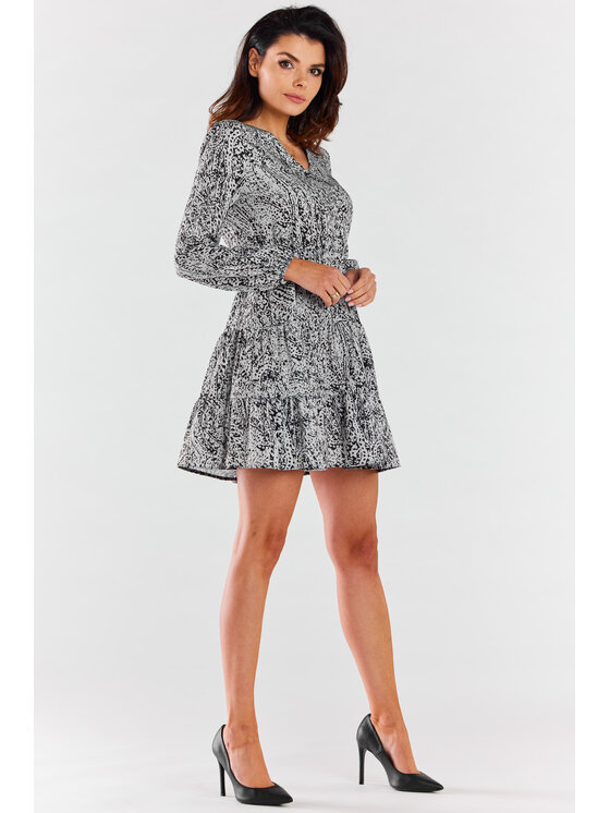 Awama Awama Vestito da giorno A470 Nero Basic Fit