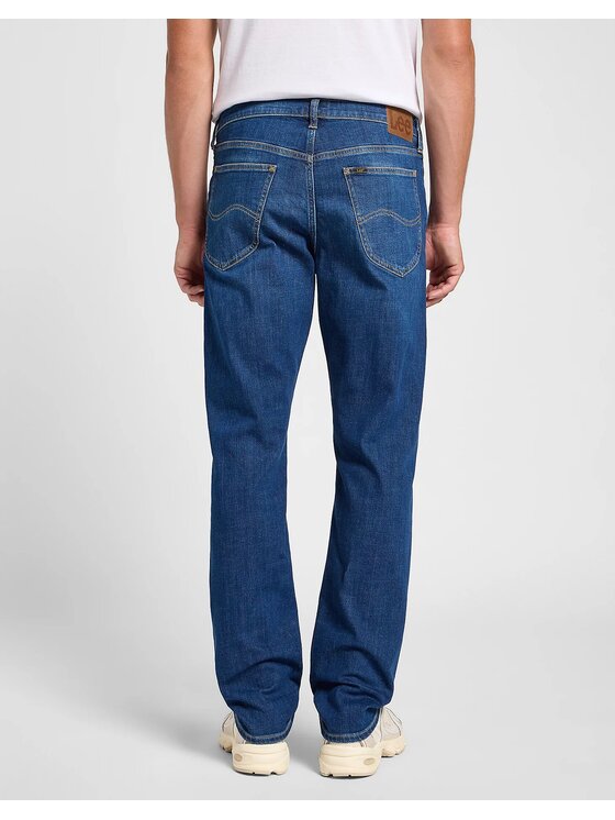 Lee Lee Jeansy DAREN ZIP FLY Niebieski Straight Leg