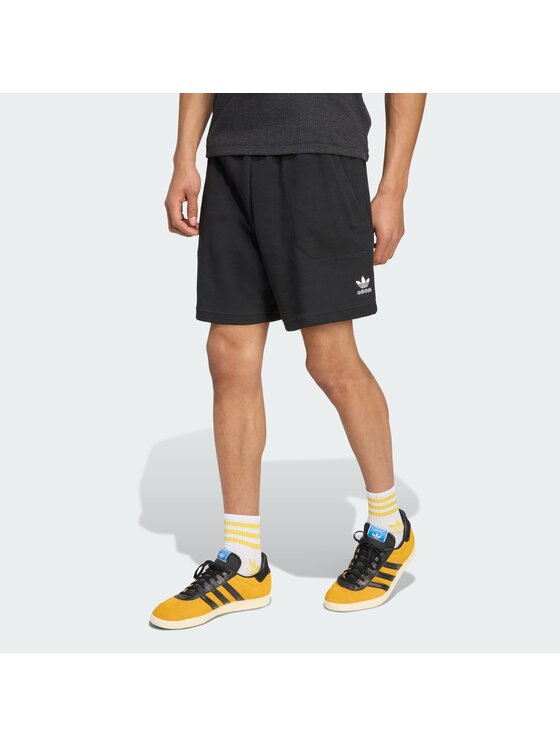 adidas adidas Szorty materiałowe 136315 Czarny Regular Fit