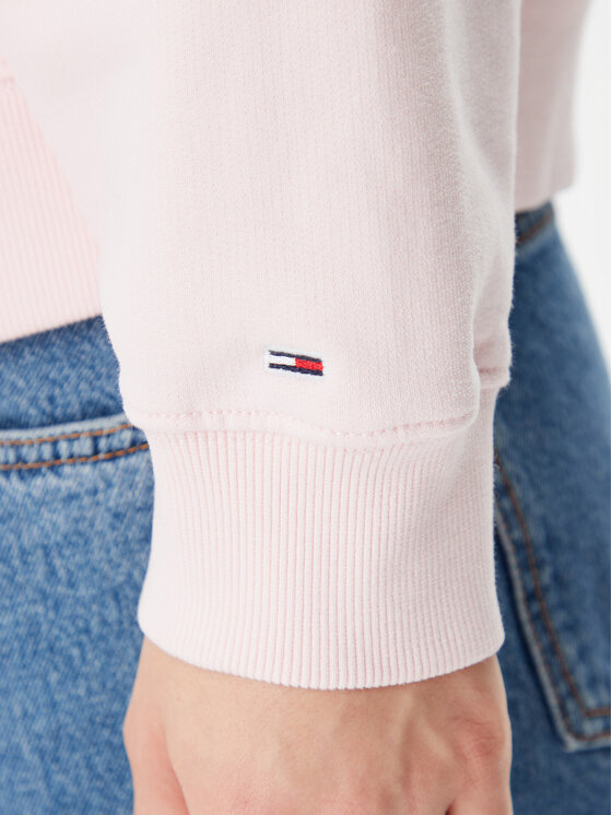 Tommy Jeans Tommy Jeans Bluza Script Logo DW0DW20303 Różowy Boxy Fit