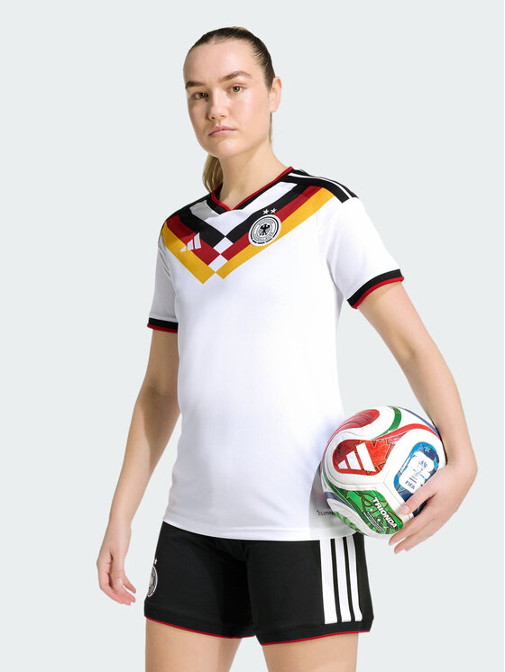 adidas adidas Koszulka techniczna Germany 26 Women's Team Home Jersey Biały Regular Fit