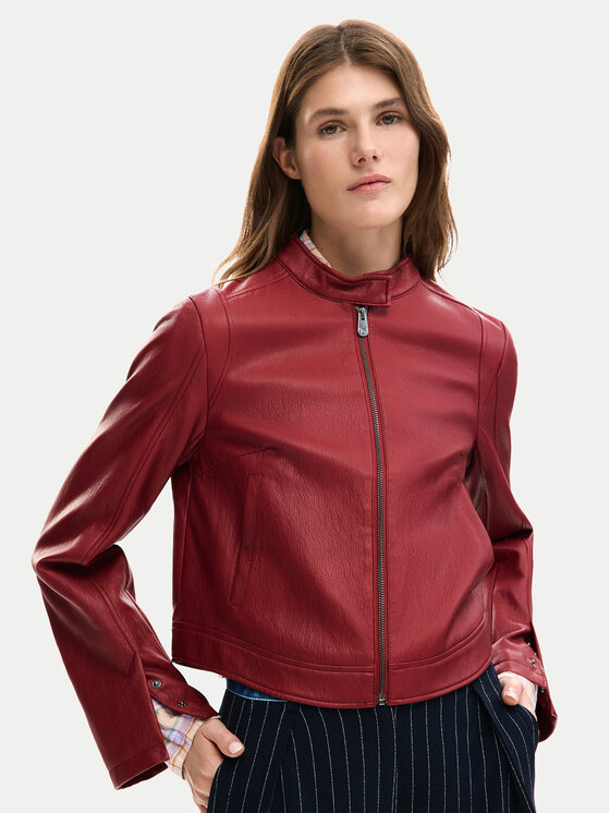 Desigual Desigual Куртка зі штучної шкіри Ariel 26SWEW09 Червоний Regular Fit