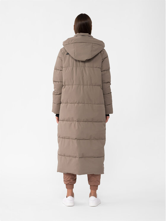 4F 4F Kurtka zimowa 4FAW23TDJAF237 Brązowy Regular Fit