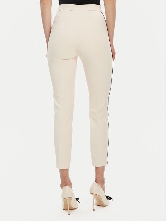 Elisabetta Franchi Elisabetta Franchi Hlače iz tkanine PA-T71-51E2-V360 Écru Regular Fit