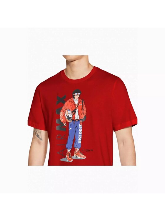 Nike Nike T-Shirt NSW TEE MANGA HYPEMAN Czerwony Basic Fit