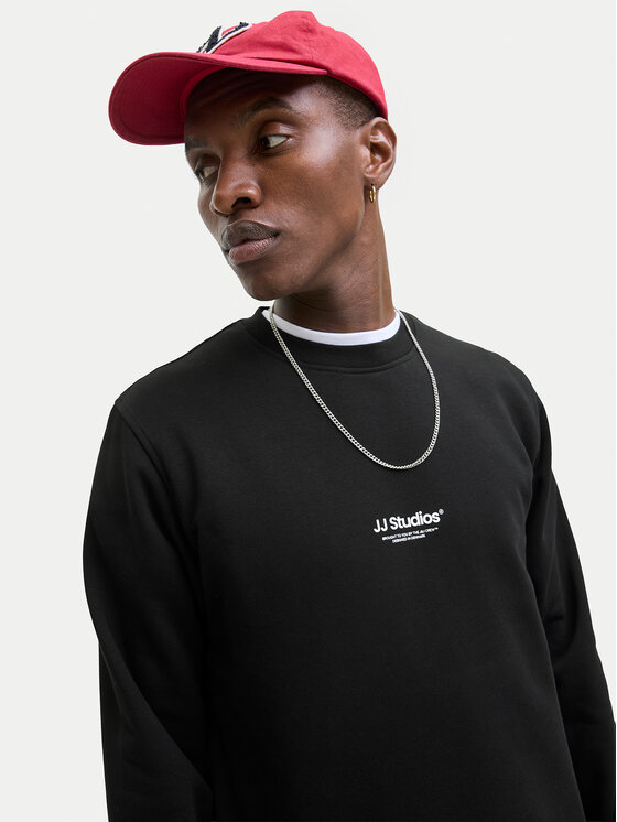 Jack & Jones Jack & Jones Mikina Soho 12278791 Černá Relaxed Fit