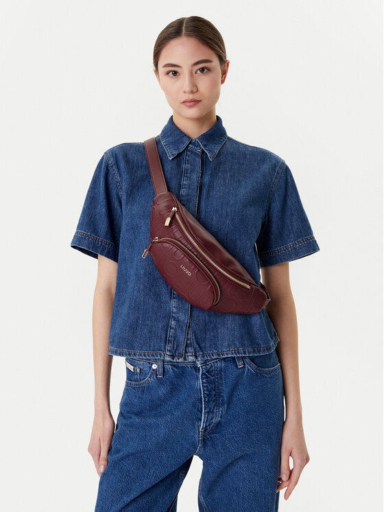 Liu Jo Nerka Esc M Bumbag AF5162 E0538 Bordowy