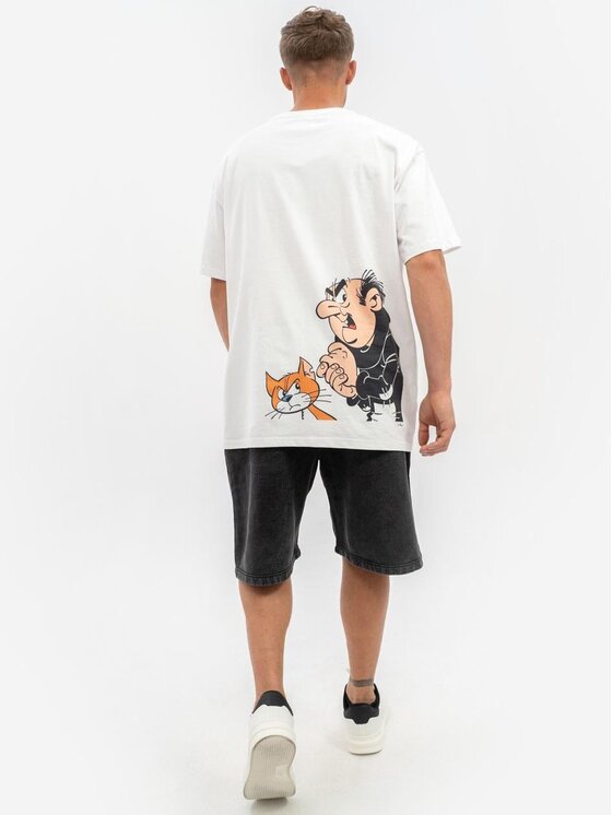 Smerfy Smerfy T-Shirt 111558 Biały Oversize