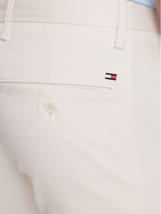 Tommy Hilfiger Tommy Hilfiger Pantaloni chino Bleecker MW0MW26619 Écru Slim Fit