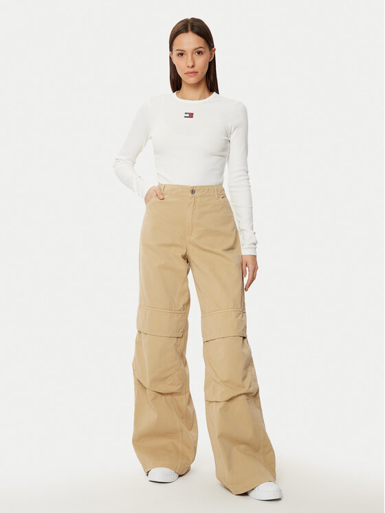 Tommy Jeans Tommy Jeans Majica DW0DW20178 Bijela Slim Fit